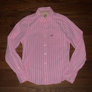Pink Hollister Button Up